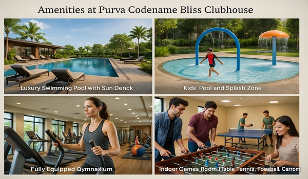 Amenities at Purva Codename Bliss Clubhouse